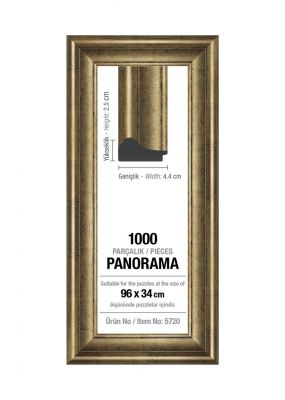 Art Puzzle 1000'lik Gümüş Panorama 96 x 34 cm Puzzle Çerçevesi (43 mm)