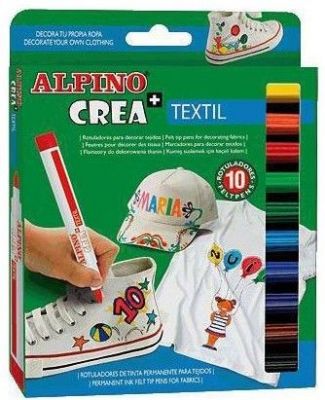Alpino Cres Textil Keçeli Kalem 10 lu 000132