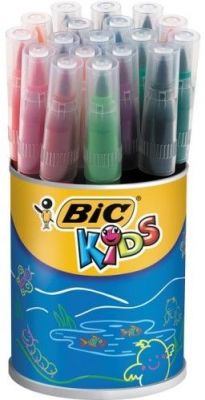 Bic Kids Kavanoz Fırça Uçlu Keçeli Kalem 18 li