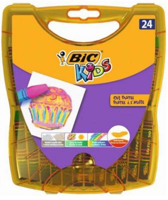 Bic Kids Yağlı Pastel Boya Sert Plastik Kutulu 24 lü