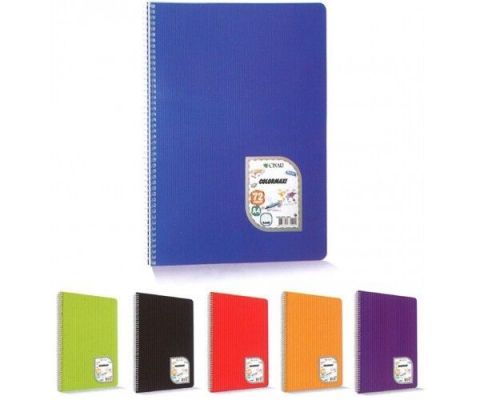 Çınar Colormaxi A4 Spiralli PP Kapaklı Kareli Defter 72 Yaprak 73002