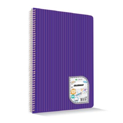 Çınar Colormaxi A4 Spiralli PP Kapaklı Kareli Defter 40 Yaprak 73017
