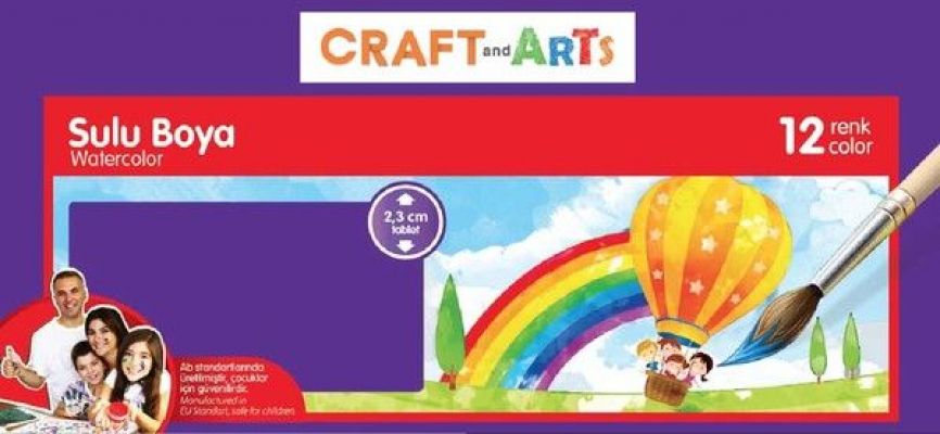 Carft and Arts Sulu Boya 12 li U1557KK-12