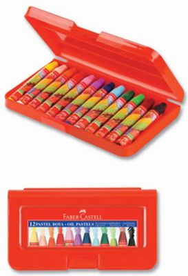 Faber Castell Altıgen Pastel Boya Plastik Kutulu 12 li 5281125112