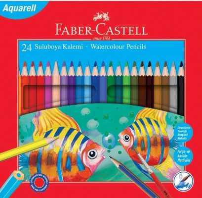 Faber Castell Aquarel Sulu Boya Kalemi 24 lü 8171110624