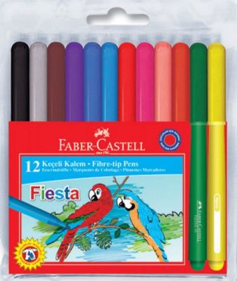 Faber Castell Fiesta Keçeli Kalem 12 li 31245
