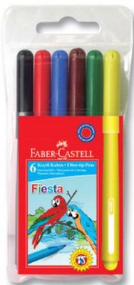 Faber Castell Fiesta Keçeli Kalem 6 lı 5068306450