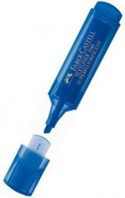 Faber Castell Fosforlu Kalem Şeffaf Gövde Mavi Renk 5030154652