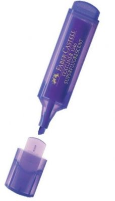 Faber Castell Fosforlu Kalem Şeffaf Gövde Mor Renk 5030154636