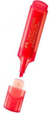 Faber Castell Fosforlu Kalem Şeffaf Gövde Kırmızı 5030154621