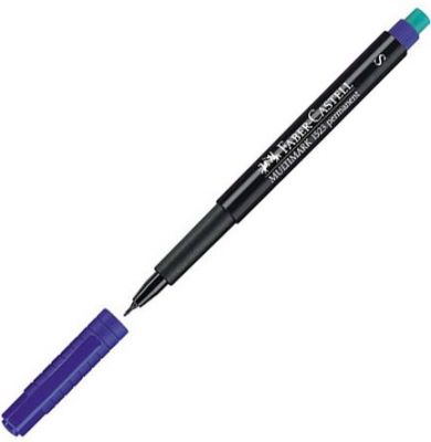 Faber Castell Multimark Parmanent CD Kalemi Mavi S