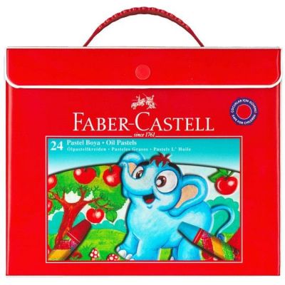 Faber Castell Plastik Çantalı Pastel Boya 24 lü 5281125125