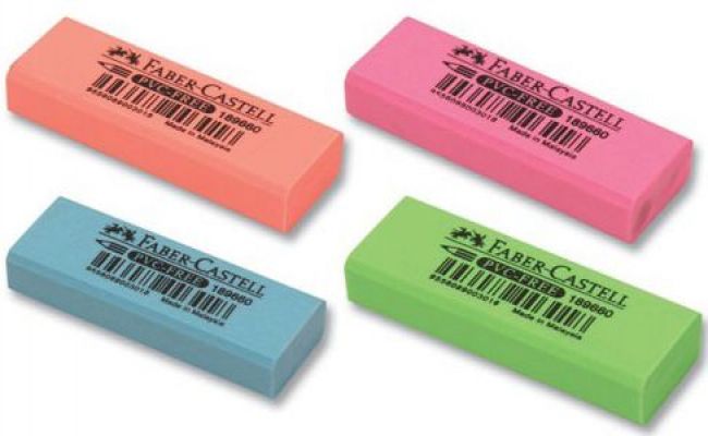 Faber Castell PVC-Free Renkli Silgi 189660 Küçük Boy