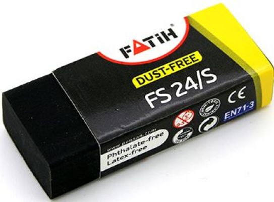 Fatih Dust-Free S Siyah Silgi 36030 Küçük Boy