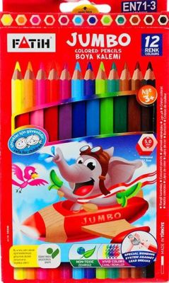 Fatih Jumbo Kuru Boya Kalemi 12 li 33412