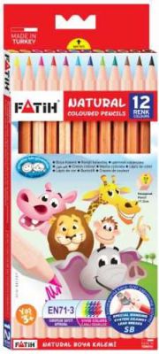 Fatih Kuru Boya Kalemi Natural 12 li 33113