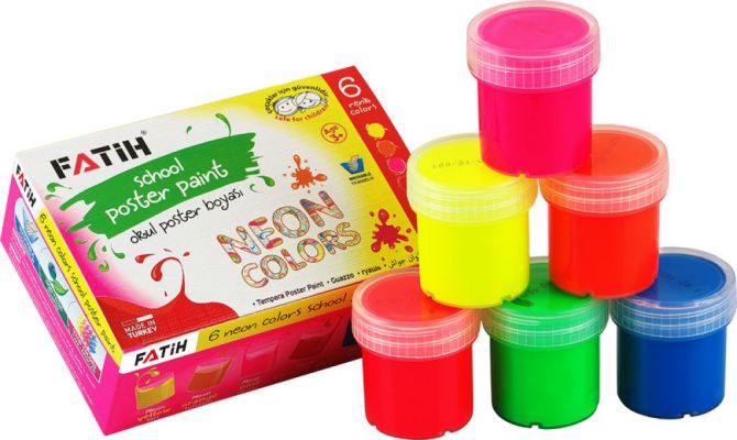 Fatih Neon 6 lı Guaj Boyası 25 ml