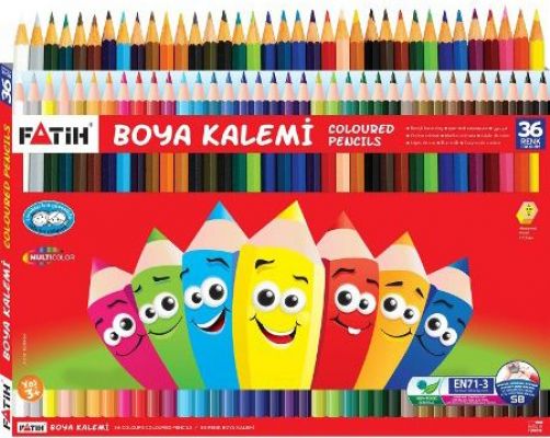 Fatih Tam Boy Tüplü Kuru Boya Kalem 36 lı