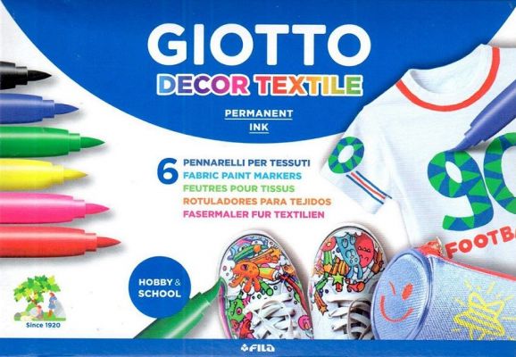 Giotto Decor Tekstil Kalemi 6 lı 494800