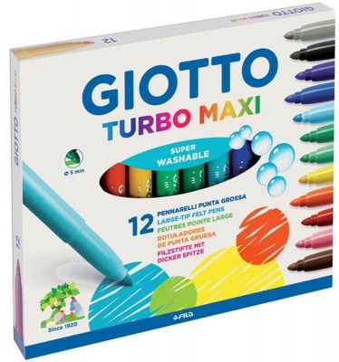 Giotto Turbo Maxi Keçeli Kalem 12 li 454000