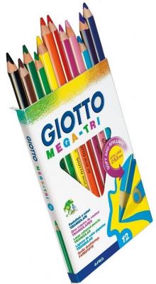 Giotto Turbo Mega Tri Kuru Boya Kalem 12 li 220600