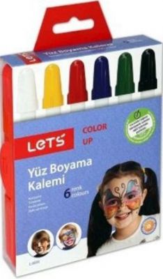 Lets 6 lı Çevirmeli Yüz Boyama Kalemi L-6806
