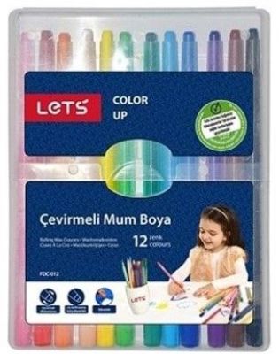 Lets Çevirmeli Mum Boya 12 li FDC-012Lets Çevirmeli Mum Boya 12 li FDC-012