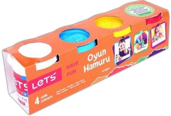 Lets Oyun Hamuru 4 Renk L8340