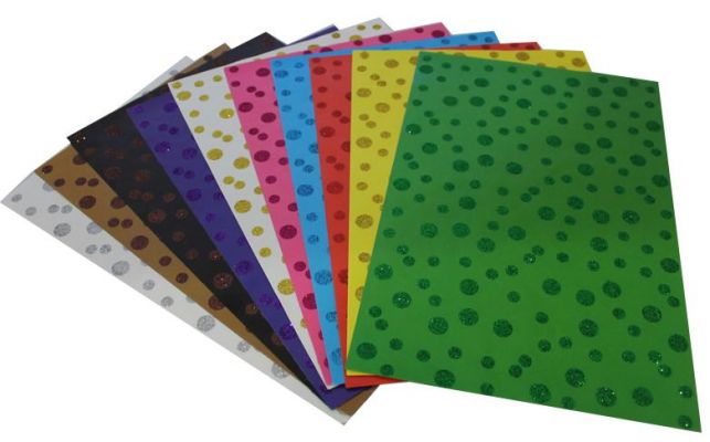 Lino 10 Renk Nokta Desenli Simli Kağır 20x30 2802J-4