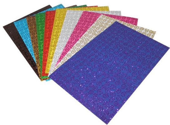 Lino 10 Renk Spiral Desenli Simli Kağır 20x35 2802J-5