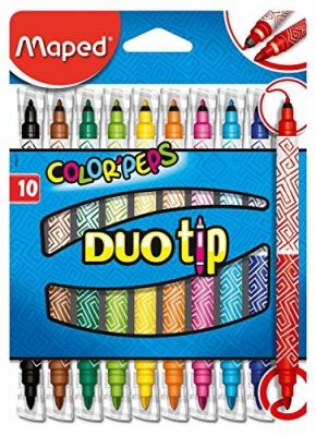 Maped Color Peps Duo Tip Kalın İnce 2 Taraflı Keçeli Kalem