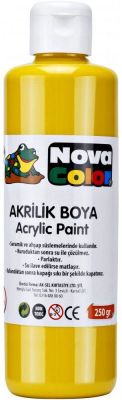 Nova Color Akrilik Seramik Sarı Boya 250 gr NC-430