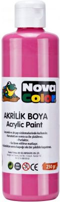 Nova Color Akrilik Seramik Pembe Boya 250 gr NC-439