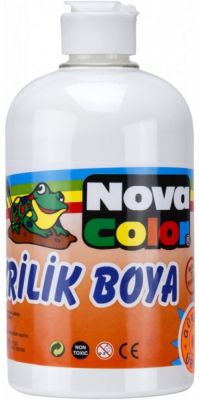 Nova Color Akrilik Seramik Ahşap Resim Boyası Beyaz 500 gr NC-385