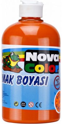 Nova Color Akrilik Seramik Ahşap Resim Boyası Turuncu 500 gr NC-388
