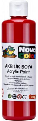 Nova Color Akrilik Seramik Kırmızı Boya 250 gr NC-431
