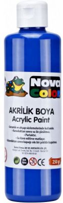 Nova Color Akrilik Seramik Mavi Boya 250 gr NC-432