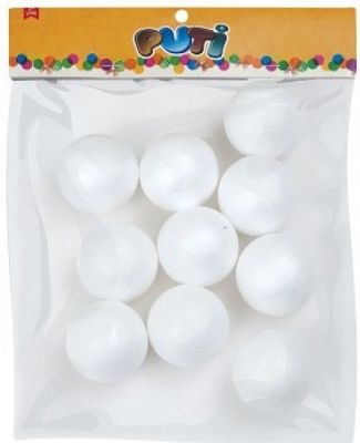 Puti Köpük Top 5 cm 10 lu 4773
