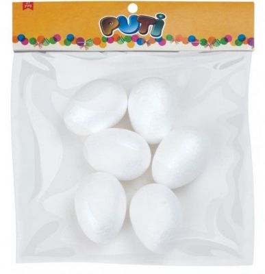 Puti Köpük Yumurta 6 cm 6 lı 4896