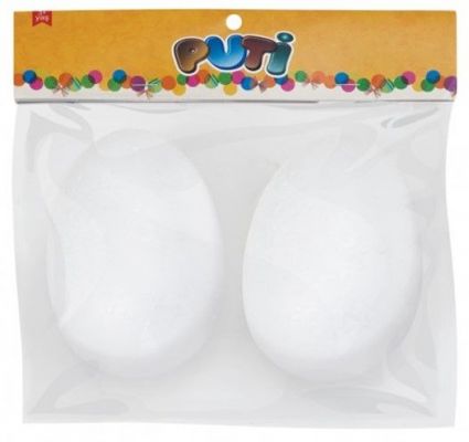 Puti Köpük Yumurta 10 cm 2 li 4919