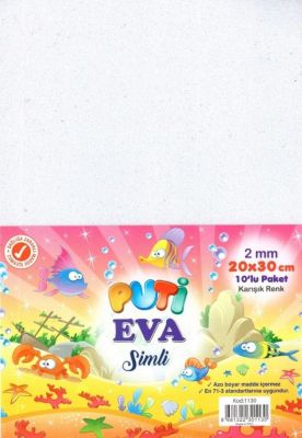 Puti Simli Eva A4 Karışık Renkli 10 lu 1130