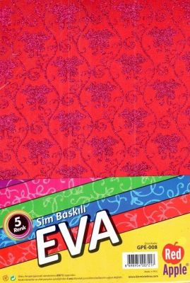 Red Apple Sim Baskılı Eva A4 5 Renk GPE-008