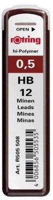 Rotring HI-Polymer Leads 0.5 mm 2B Uç S0312630