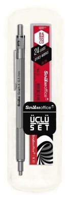 Scrikss Graph-x 0.5 cm 3 lü Set Gri Renk