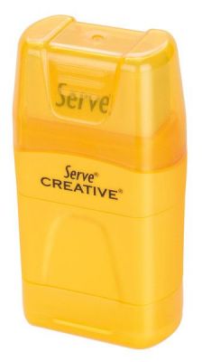 Serve Creative Çift Kalemtıraşlı Silgi Sarı Renk