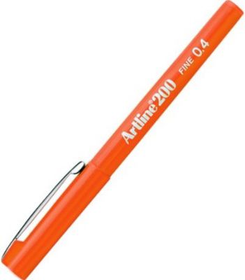 Shachihata Artline 200 0.4 Fibeliner Kalem Turuncu Renk