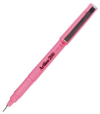 Shachihata Artline 200 0.4 Fibeliner Kalem Pembe Renk