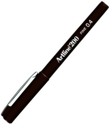 Shachihata Artline 200 0.4 Fibeliner Kalem Koyu Kahve Renk