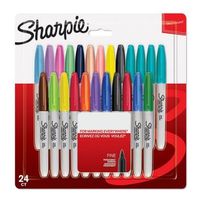 Sharpie Fine Permanent Markör Karışık Renkli 24 lü