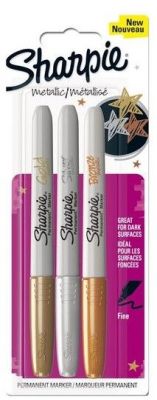 Sharpie Metalik Fine Markör Karışık Renkli 3 lü